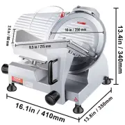 Meat Slicer 200W/240W/320W/340W Electric Deli Food Slicer Adjustable Thickness f