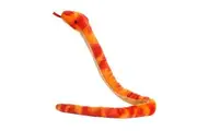 Aurora Playful Snake Corn Snake Stuffed Animal - Eye-Catching Designs - Versatile Fun - Orange 50 Inches