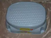 Sesame Street Plastic Step Stool Blue Big Bird Elmo NEW