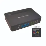 Grandstream GS-HT813 Gateaway Analog Telephone Adapter 1 FXS 1 FXO 2 SIP Profile