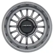 MR411 Bead Grip 15x7 / 4+3/13mm Offset / 4x156 / 132mm CB Gloss Titanium Wheel