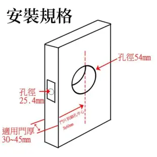 【廣安牌】C9710 門鎖 喇叭鎖 浴廁鎖(金色 不分左右 圓套盤 裝置距離60mm)