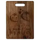 Personalized 13 3/4″ x 9 3/4″ Walnut Cutting Board