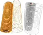 10 Yard Mesh Ribbon 2 Rolls Artist for DIY Craft Wedding Birthday Christmas Decor