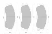 Bosch Front Brake Pads for Ssangyong Rexton 2.7L Diesel D27 DTP 2007 - 2010 (for: Hyundai)