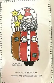 Pieceable Friends Kris Kringle Wood & Fabric Kit Easy Craft Project