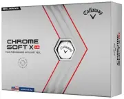 Callaway Chrome Soft X LS Golf Balls 2022 - White (Set of 12)
