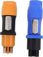 LOLIPPYY 2pcs Aviation Cable Connector Splashproof Aviation Plug 3-pin Speaker Connector for Stage Lights and Amplifiers Speaker Wire Connector for Outdoor Use