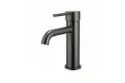 AQUAPERLA LUCID PIN Round Gunmetal Grey Basin Mixer Tap
