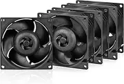 [ARCTIC] S8038-7K Server Fan 80 x 80 x 38 mm 500-7000 RPM PWM Regulated 4-Pin Connection 12 V DC Black Pack of 4