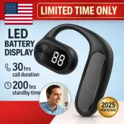 Bluetooth Earbuds TWS 5.4 Wireless Open Ear Headphones Waterproof For All Phones