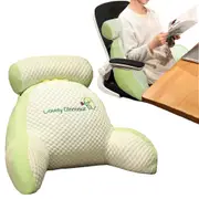 Bed Backrest Reading Rest Pillow Neck Lumbar Support Pillow Seat Cushion with Arms-Dinosaur