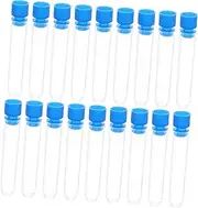 ULTECHNOVO 50pcs Test Tubes 12x60mm Clear Storage Containers for Sample Testing Scientific Experiment Plant Propagation