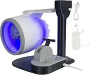 Bewinner Creative Turbo Desktop Fan, 2 In 1 Creative Turbo Fan, Turbofan Engine Shape Creative Fan, Creative Desktop Fan with Humidifier and Tail Lights, Adjustable Turbofan (Blue)