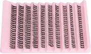 Individual Lashes Cluster, Thick Individual Lashes DIY Lightweight Synthetic Fibre for Cosmetic (DIY-SET-001)