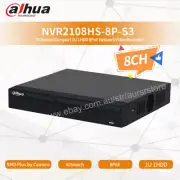 Dahua NVR2108HS-8P-S3 8CH 8PoE 1SATA 4K 8MP H.265 Lite Network Video Recorder