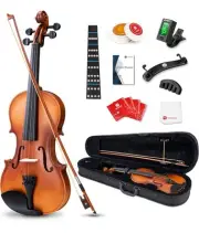 Vangoa 1/2 Violin Full Size Beginner Set Acoustic Spruce Violin Fiddle Kit