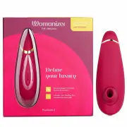 WOMANIZER Premium 2 Clitoral Stimulator - # Bordeaux 1pc