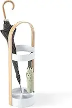 Bellwood Umbrella Stand WHT/NAT