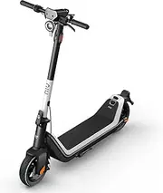 NIU KQi3 Sport Electric Scooter for Adults - 300W Power, 25 Miles Long-Range, 10'' Tubeless Fat Tire, Dual Brakes, 250lbs Weight Capacity, Portable Folding E-Scooter for Commuting, White