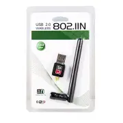 802.11n/g/b 150Mbps Mini USB WiFi Wireless Adapter Network LAN Card w/ Antenna