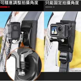 含稅［林饅3C］GoPro 360度 旋轉背包夾 魔鬼氈 不傷包 Hero11.10.9肩帶扣 防滑固定座 背包夾 睿谷