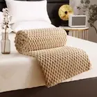 Soft Microfiber Throw Blanket, Double Side Plaids Pattern Warm for Sofa Bed