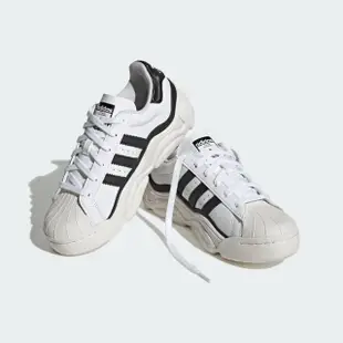 【adidas 愛迪達】休閒鞋 女鞋 運動鞋 三葉草 SUPERSTAR MILLENCON 黑白 HQ9018