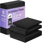 Ekkogo Pair of Studio Monitor Isolation Pads Premium Acoustic Foam to Elevate Audio Ideal Speaker Foam for 3-4.5 Inch Speakers Enhanced with Vibredux HD Foam for Superior Isolation