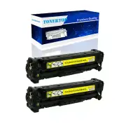 2PK Toner Fits for HP CF212A 131A LaserJet Pro 200 Color M251n M276n M276nw MFP