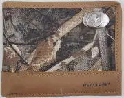 ZEP PRO DOLPHIN MAHI MAHI Realtree MAX 5 Camo Bifold Wallet Tin GIFT Box