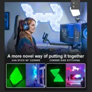 Super Thin WIFI Bluetooth USB LED Triangle Lamps TuYa APP LED Night Light For Co