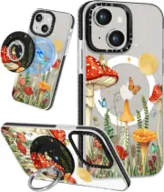 Iphone 14+ plus case for women Kawaii Design Compatible W/ Magsafe Magnetic Ring