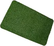ROMISBABA Artificial Turf Door Mat Non Slip Outdoor Welcome Mat with Drainage for Easy Cleaning for Home Entryway and Garden
