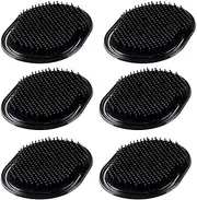 6Pcs Shampoo Pocket Comb Massage Hair Brush - Portable Palm Brush for Beard, Scalp Massage, Men and Pets (6PA)