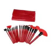 Professional 24Pcs Makeup Brush Kit Cosmetic Make Up Set with Pouch Bag