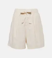 Birkenstock 1774 x Tekla striped cotton pajama shorts