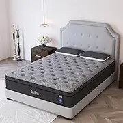 Duchess King Mattress Pocket Springs Euro Top Hybrid Mattress Medium Firm with Gel Memory Foam Mattress - High Density Foam Layer - Mattress in a Box