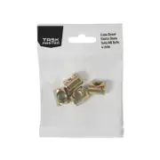 Taskmaster M8 Electro Brass Cross Connector Dowel - 4 Pack