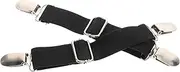 Strong Grip Curtain Holders Secure Leg Straps Elastic Boot Straps Clips for Women's Men's Jeans Pants