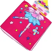 BESTonZON Absorbent Boys and Girls Bath Towel Fun Cartoon Hooded Poncho Breathable Comfortable Boys and Girls Size 1pc for Home Beach Pool