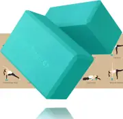 Trideer Yoga Blocks, Yoga Blocks 2 Pack, Premium EVA Foam Blocks with Free Guide