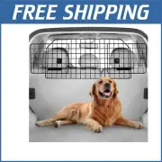 Compact Pet Gate Car Barrier for Dogs - Heavy-Duty, Adjustable for SUVs & Vans