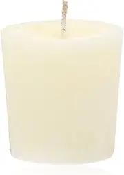 Aroma Naturals Votive Candles with Orange Clove and Cinnamon Essential Oil White Scented, Peace Pearl (Pack of 6)