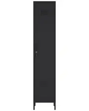 Manhattan Comfort Naomi Modern Single Locker Storage Cabinet with 5 Adjustable Shelves