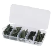 Complete Carp Fishing Terminal Tackle Kit 100pcs Hooks Swivels and Rigs