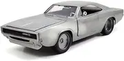 Jada Toys Fast & Furious Dom's 1968 Dodge Charger R/T Car Tuning Model 1:24 Scale Opening Doors, Bonnet & Trunk Freewheel Metallic