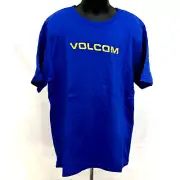 NWT Volcom Boys Logo Short Sleeve T Shirt Royal Blue Size 7