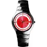在飛比找遠傳friDay購物優惠-RELAX TIME RT57 優雅鏤空陶瓷手錶-紅x黑/3