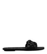 BRAIDA FLAT SLIDE in BLACK for Women